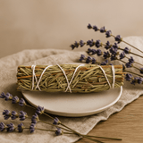 White Sage and Lavender Smudge Stick 22.5 cm - SHAMTAM.COM