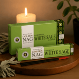 White Sage Incense 15g, Golden Nag - SHAMTAM.COM