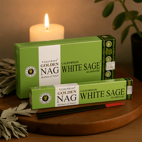 White Sage Incense 15g, Golden Nag - SHAMTAM.COM