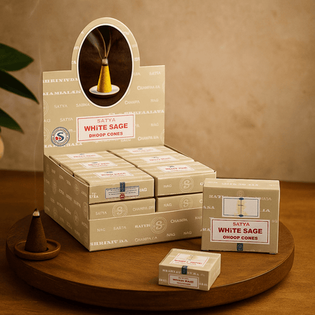 White Sage Incense Cones - SHAMTAM.COM
