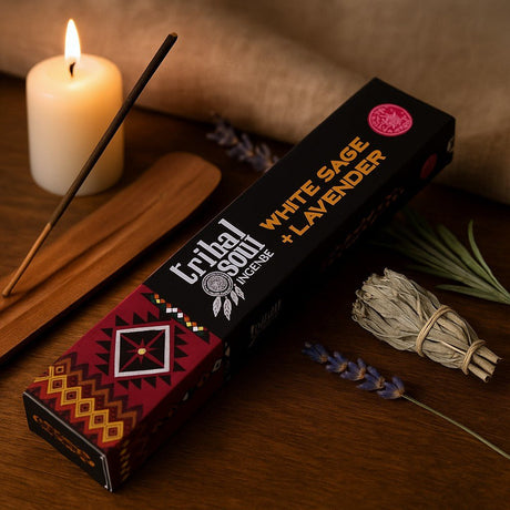 White Sage Lavender Incense Sticks, Tribal Soul - SHAMTAM.COM