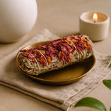 White Sage Smudge Stick, Castile Rose - SHAMTAM.COM