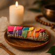 White Sage Smudge Stick With 7 Corn Leaves - SHAMTAM.COM