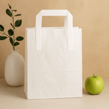 White SOS Carrier Bags 7x10x9 Inch 500 Pack - SHAMTAM.COM