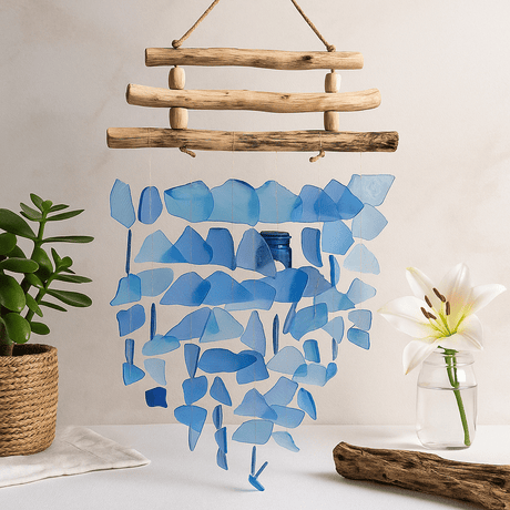 Wind Chime 3 Stick All Blues - SHAMTAM.COM