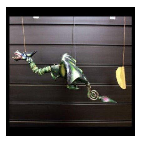 Wind Chime Green Coconut Dragon Mobile 50cm - SHAMTAM.COM