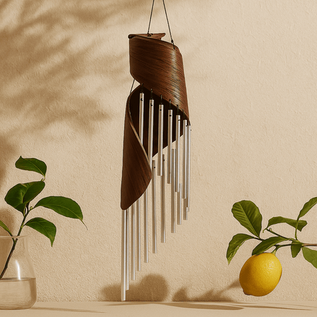 Wind Chimes Coconut Leaf Chocolate - SHAMTAM.COM