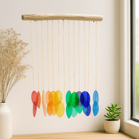 Wind Chimes Rainbow Leaf - SHAMTAM.COM