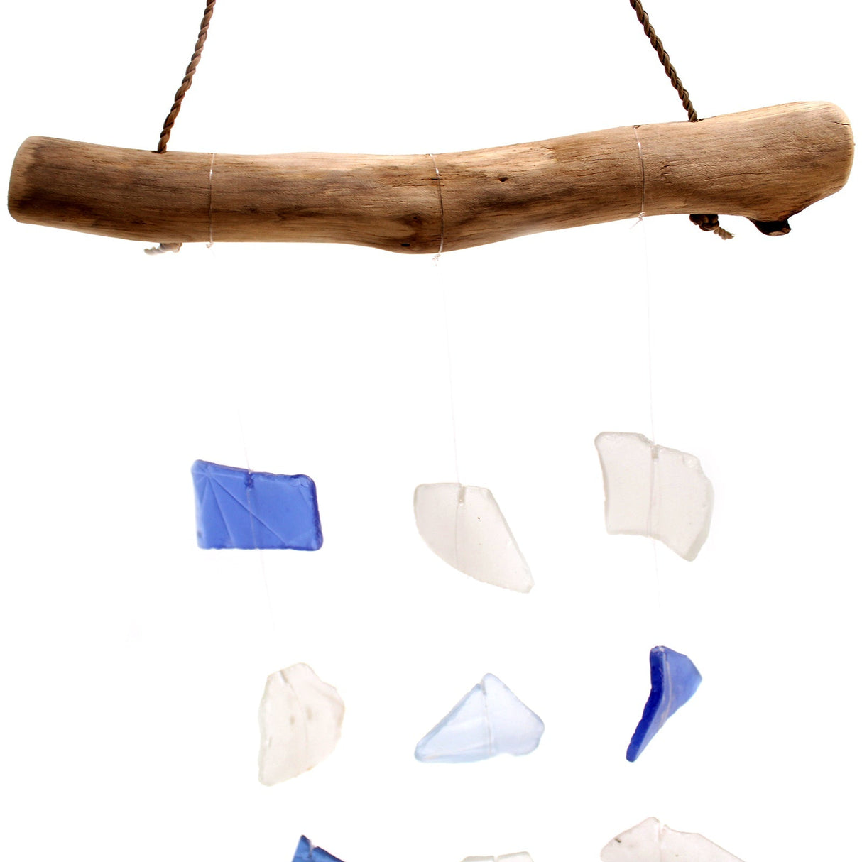 Wind Chimes Three Drop - Blue & White - SHAMTAM.COM