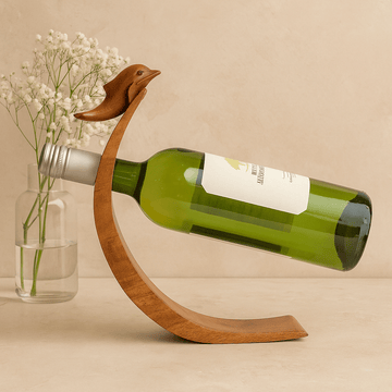 Soporte para botella de vino Delfín equilibrante