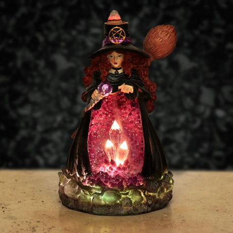 Witches Crystal Cave LED Backflow Incense Burner - SHAMTAM.COM