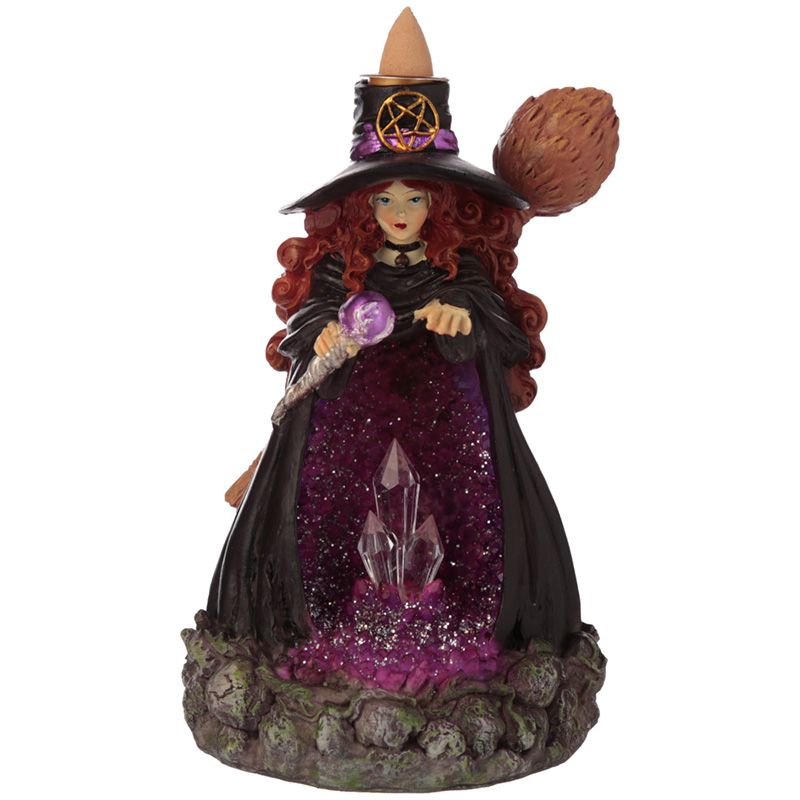 Witches Crystal Cave LED Backflow Incense Burner - SHAMTAM.COM