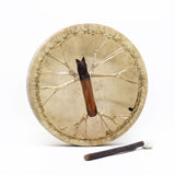 Wolf Tunable Goatskin Shaman Frame Drum 40cm - SHAMTAM.COM