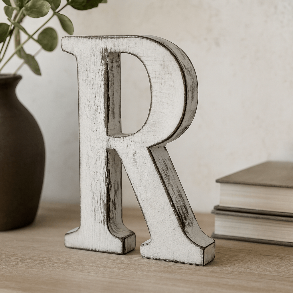 Wooden Alphabet Letter R - SHAMTAM.COM