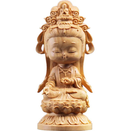 Wooden Guanyin Statue - SHAMTAM