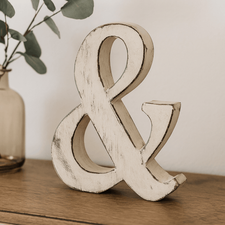 Wooden Letter Ampersand - SHAMTAM.COM