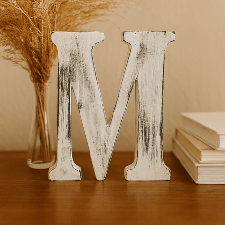 Wooden Letter M - SHAMTAM.COM