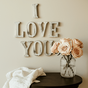Wooden Letters Set I Love You 8 Pieces - SHAMTAM.COM