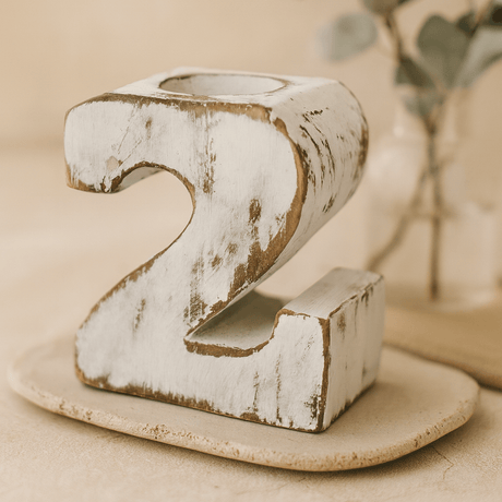 Wooden Number 2 Birthday - SHAMTAM.COM