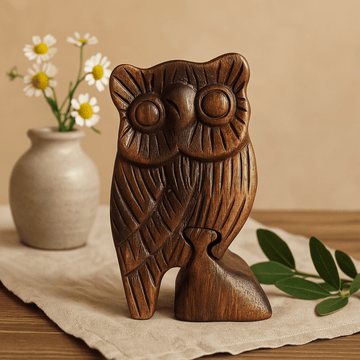 Houten Puzzeldoos, Uil Design