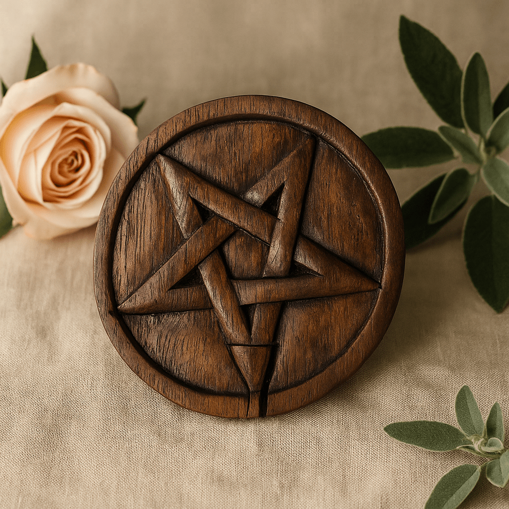 Wooden Puzzle Box Sheesham Pentagon Secret Compartment - SHAMTAM.COM