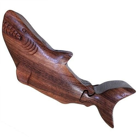 Wooden Secret Puzzle Box, Happy Shark - SHAMTAM.COM
