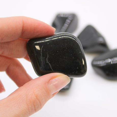 Black Tourmaline Tumbled Stones XL - SHAMTAM.COM