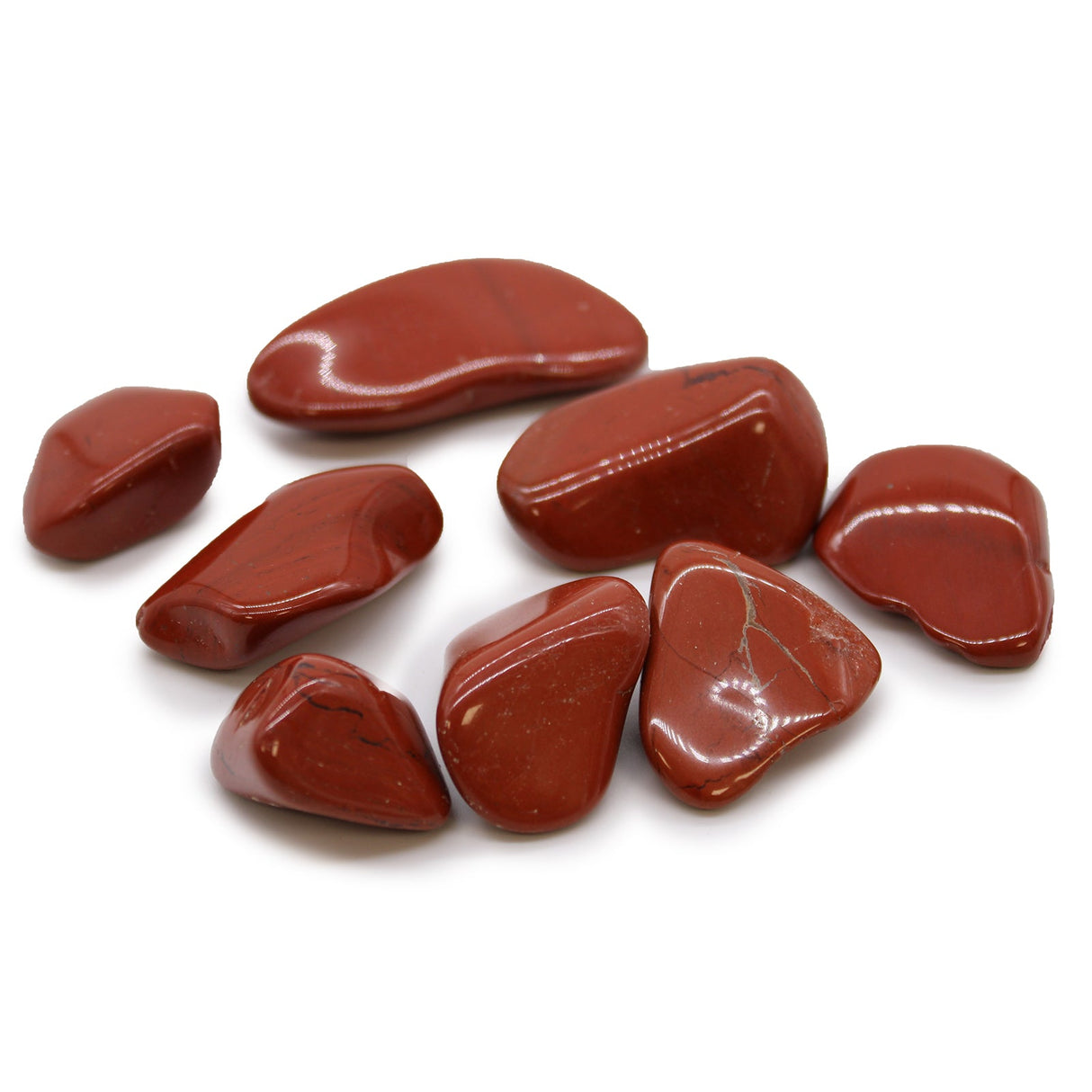 Red Jasper Tumbled Stones XL - SHAMTAM.COM