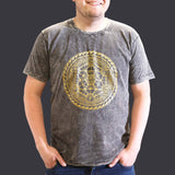 XLarge Stone Washed T-Shirt - Chakra - Dark Grey - SHAMTAM.COM