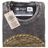 XLarge Stone Washed T-Shirt - Chakra - Dark Grey - SHAMTAM.COM