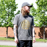 XLarge Stone Washed T-Shirt - Hamsa - Dark Grey - SHAMTAM.COM