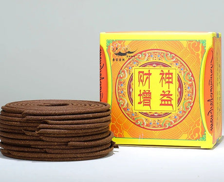 Yellow Tibetan Incense Coils - SHAMTAM
