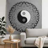 Yin Yang Bedspread and Wall Hanging, Double Cotton - SHAMTAM.COM