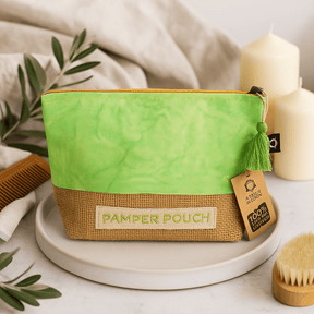 Zipper Pouch Mother Earth Green Stonewash - SHAMTAM.COM