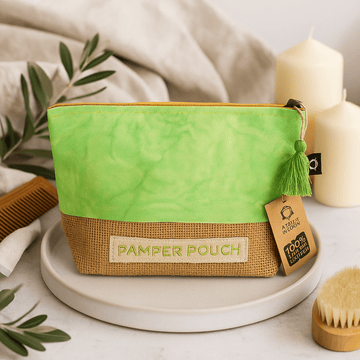 Zipper Pouch Mother Earth Green Stonewash