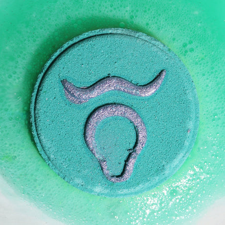Set of Zodiac Bath Fizzers with Horoscope - Taurus - SHAMTAM.COM